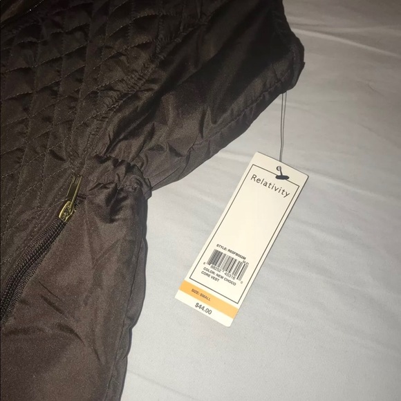 Chocolate Colored Vest, Relativity NWT - Picture 2 of 4